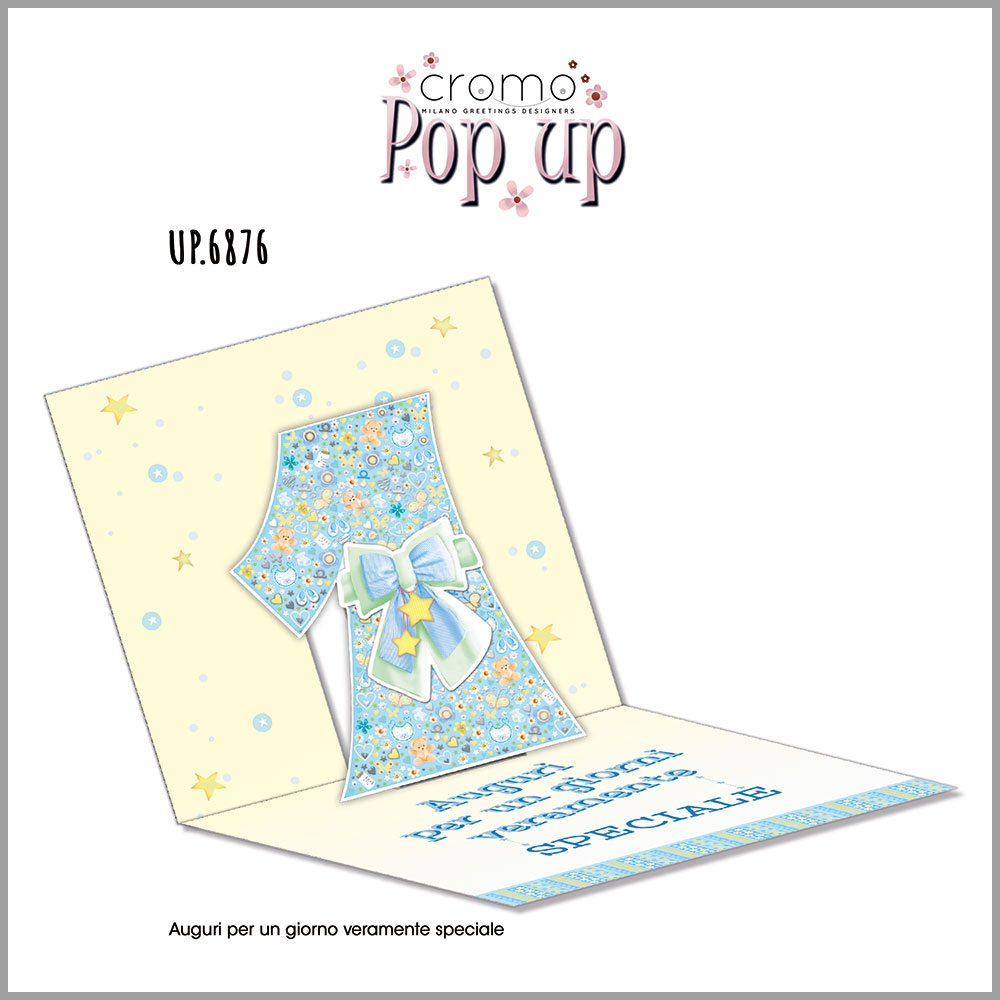Pop Up Compleanno 1 blu