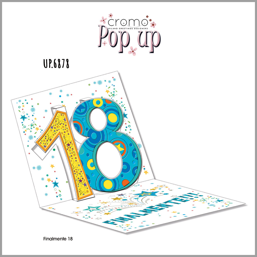 Pop Up Compleanno 18 blu